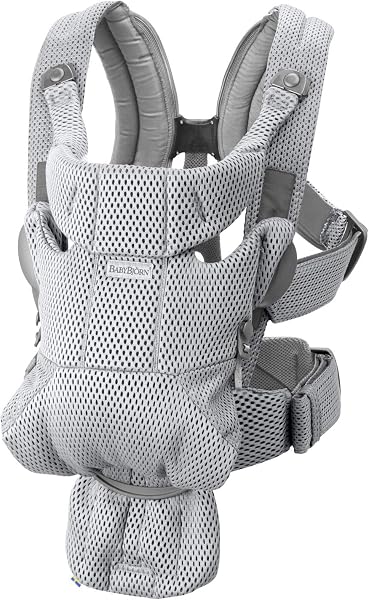 BabyBjörn Baby Carrier Free in Grey with 3D Mesh Design