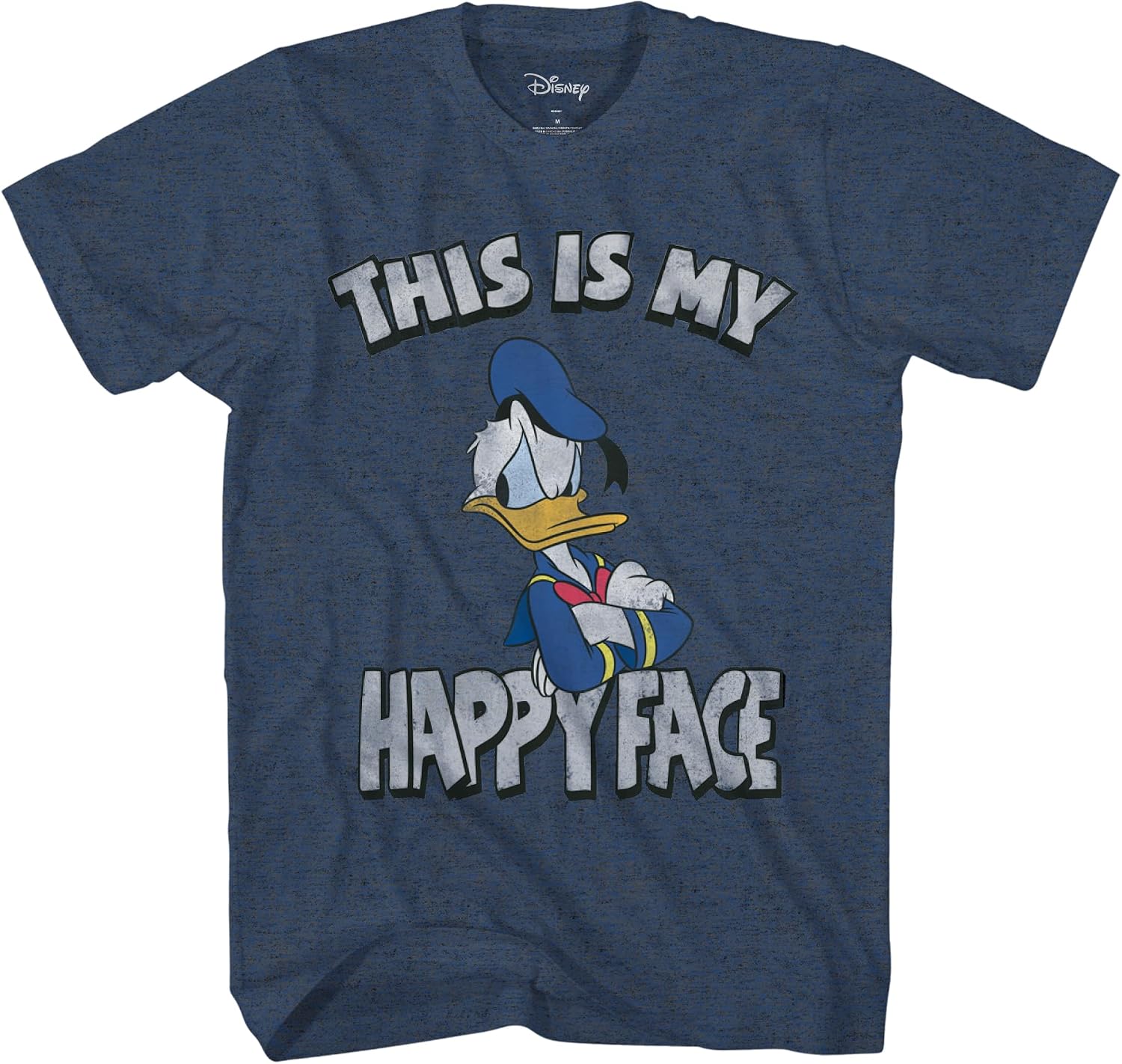 Disney Donald Duck Angry Grumpy This is My Happy Face T-Shirt