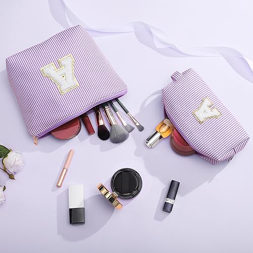 Miniatura 8 de YOOLIFE Bolsa de maquillaje personalizada con monograma, regalos de cumpleaños para niños y niñas, bolsa de cosméticos, bolsa de aseo de viaje