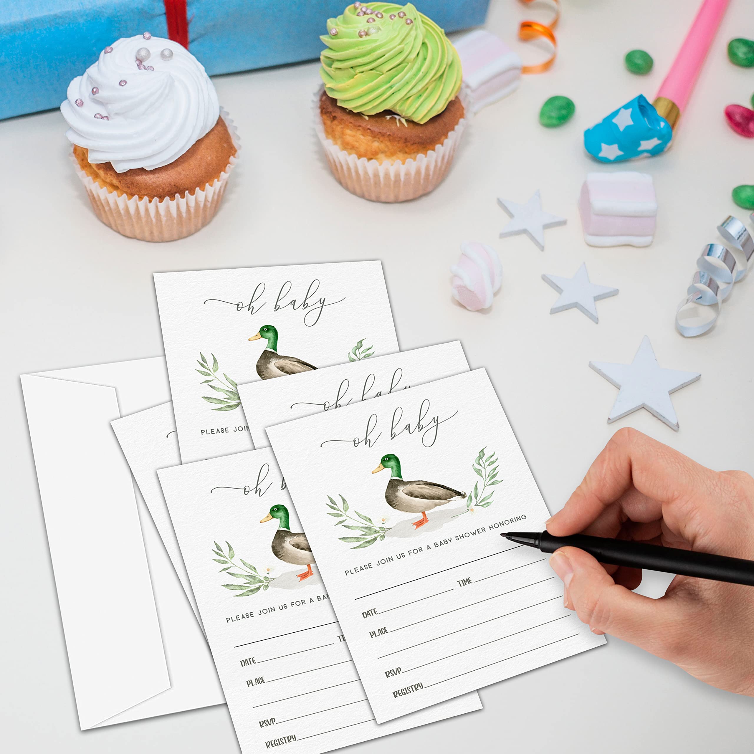 Mallard Duck Baby Shower Invitations A Little Hunter Is On The Way,