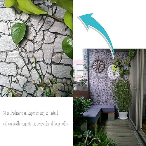 Miniatura 3 de Papel tapiz 3D para despegar y pegar, papel tapiz 3D para despegar y pegar, paneles de pared 3D, paneles de pared decorativos autoadhesivos