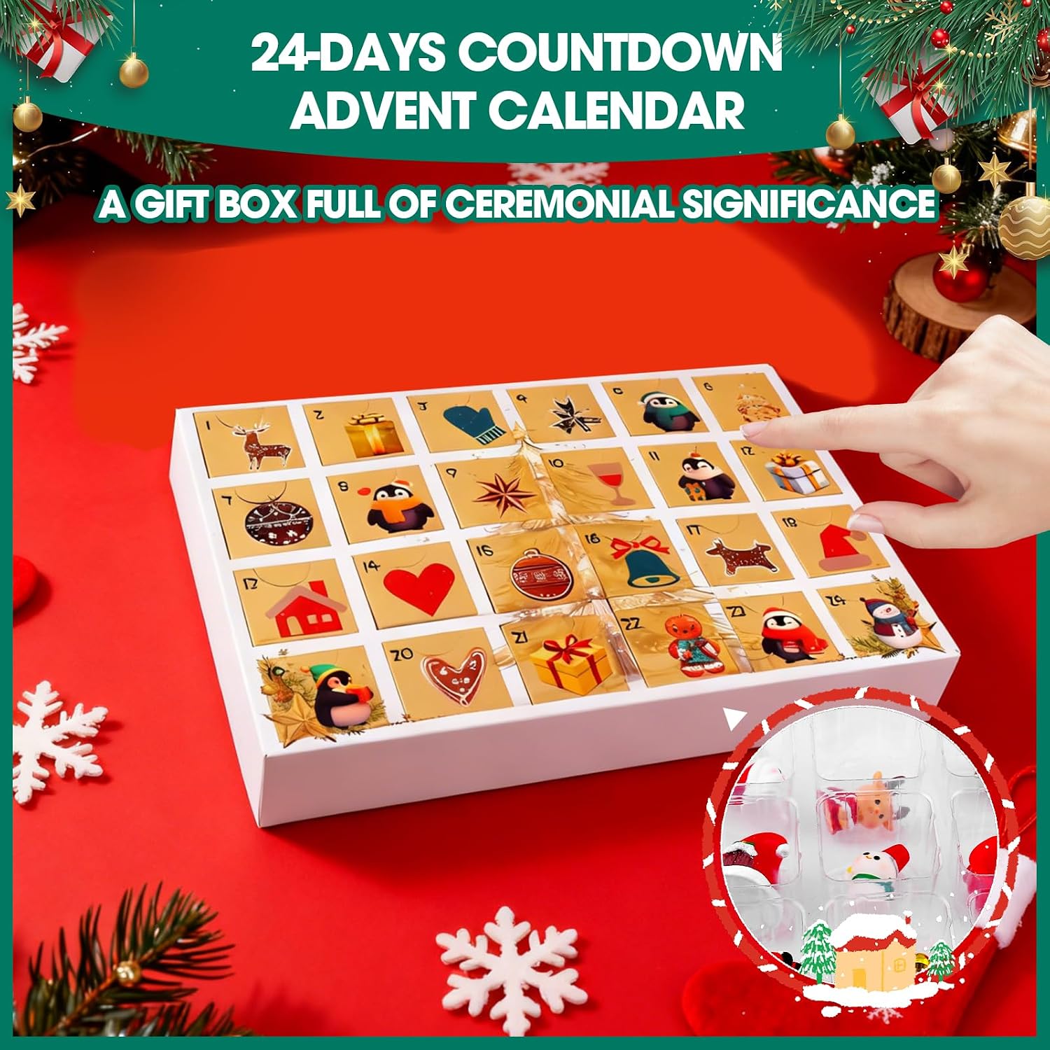 Christmas Advent Calendar Bracelets 2025 24 Days of Christmas Countdown Calendar 14 Collectible and 10 DIY Jewelry Making Kit Gift Set Unique Fun Advent Calendar for Teens Women Girls Boys