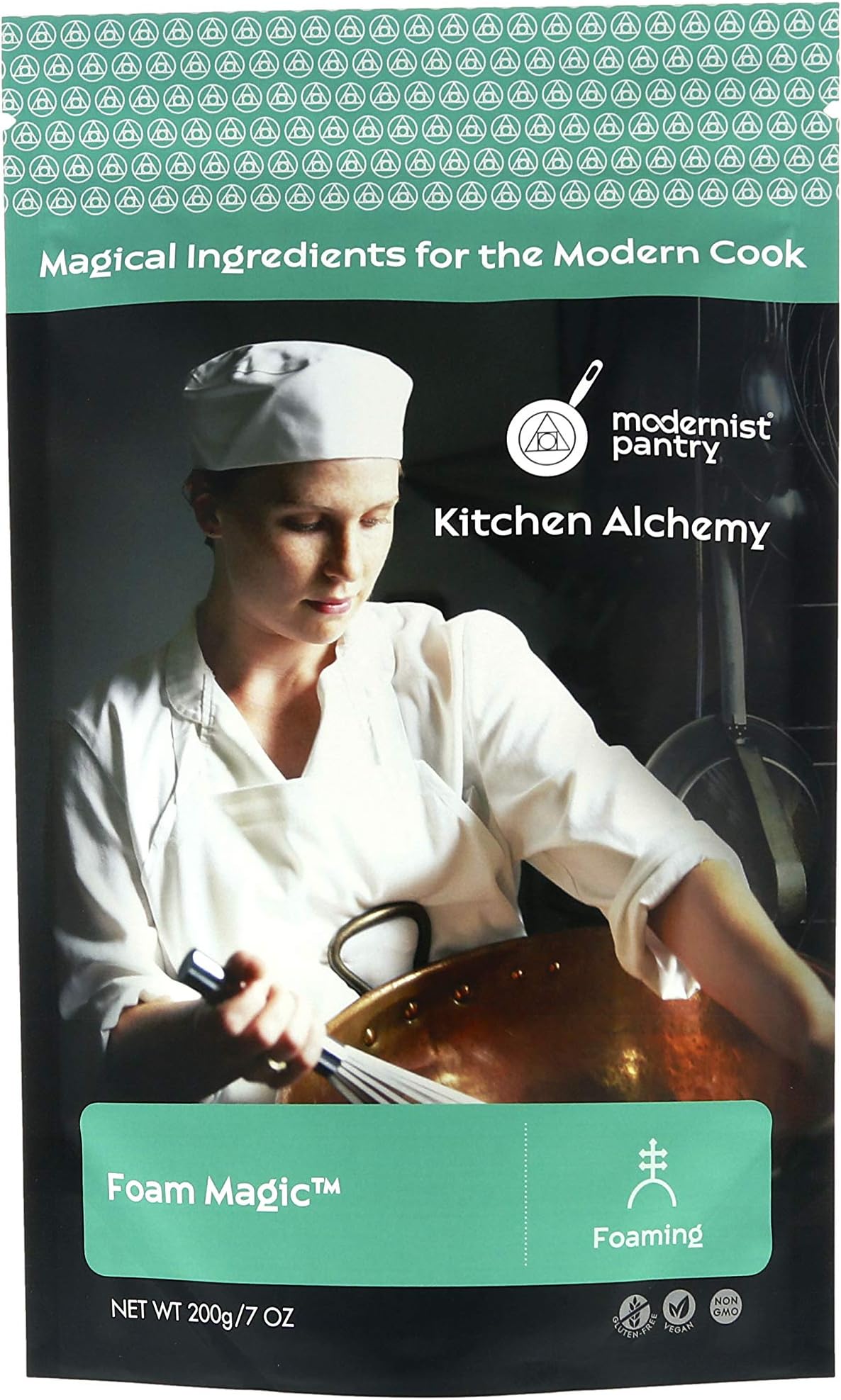 Foam Magic™ ⊘ Non-GMO Gluten-Free Vegan - 200g/7oz (Create stable hot or cold culinary foams from most liquids)