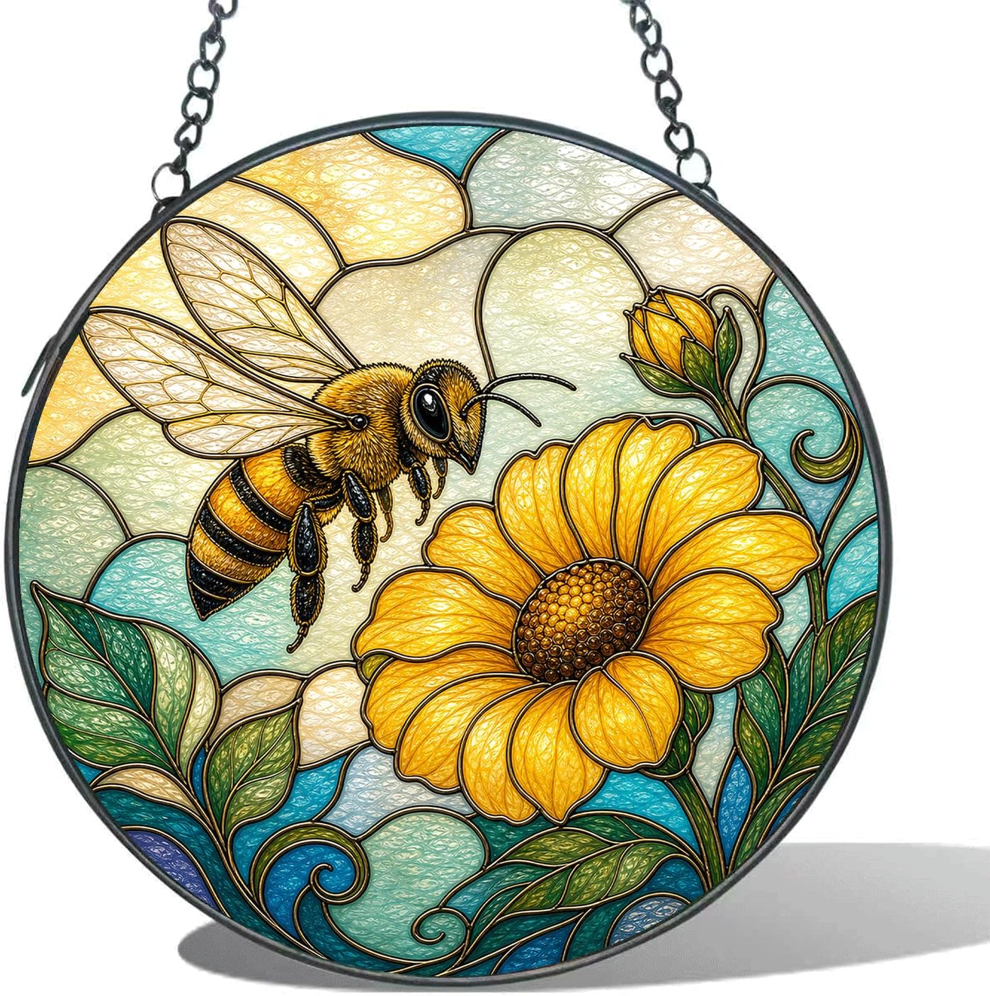 Stained Glass Window Hanging Tulip Sun Catchers