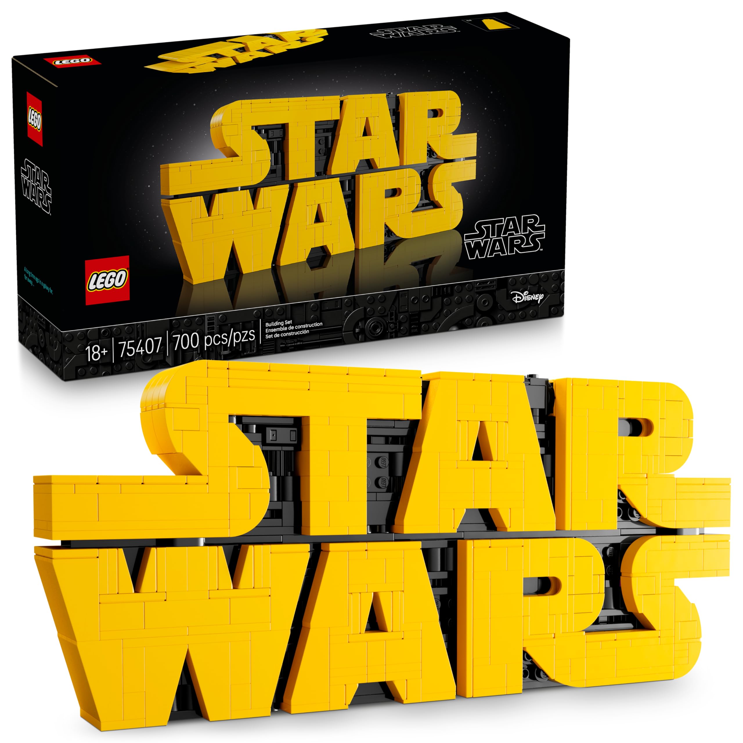 らて氏 LEGO Star Wars Logotipo de Star Wars™ Construído com peças 75407