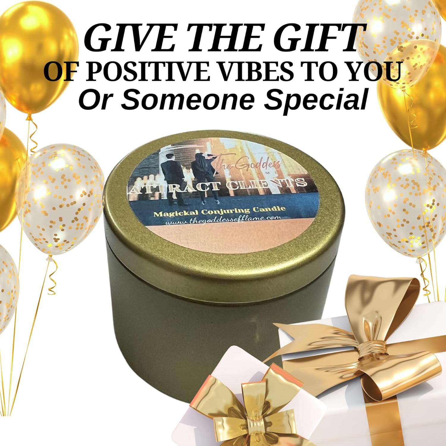 Attract Clients Spiritual Spell Candle (Medium 8oz)