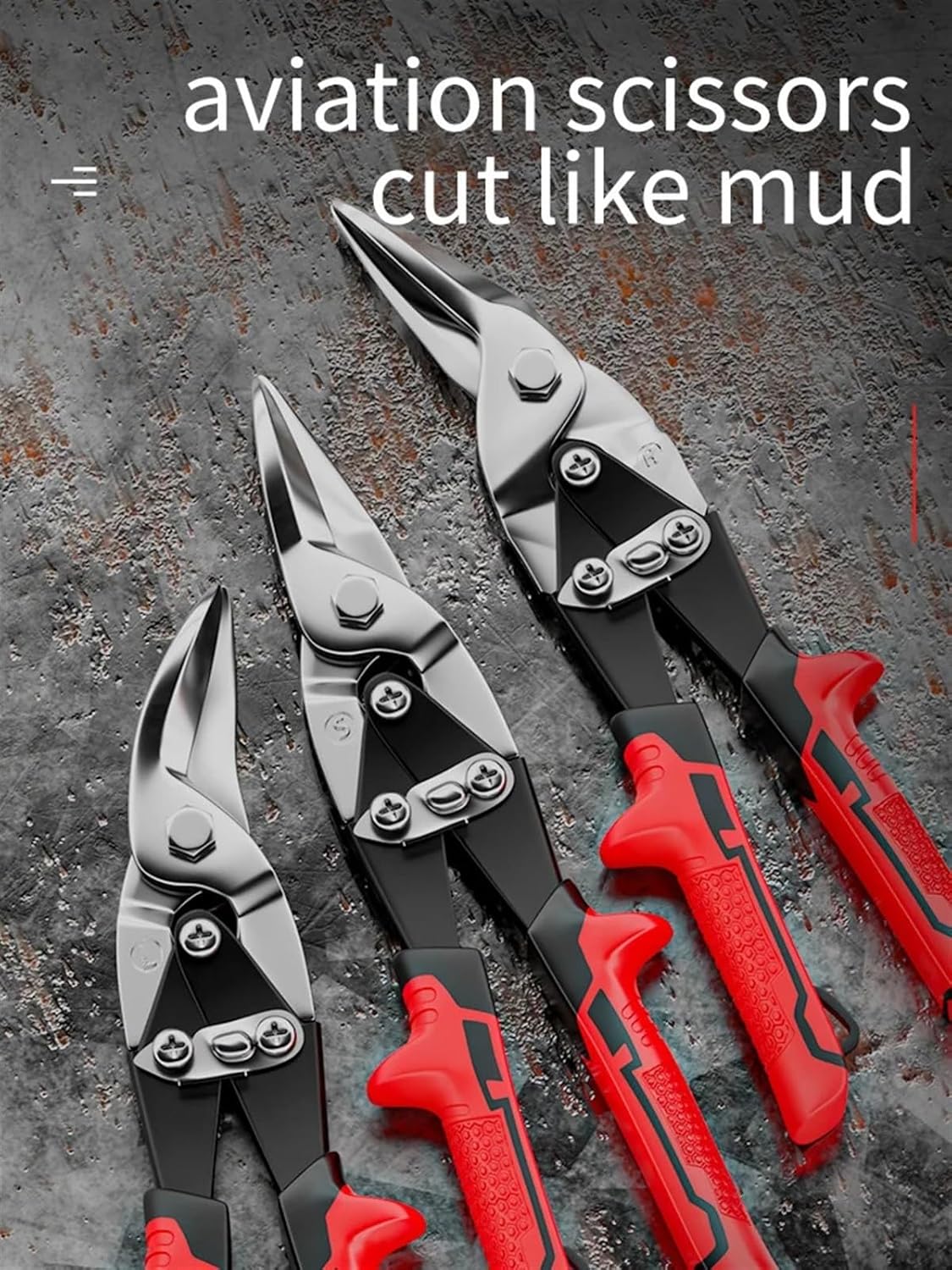 Multifunctional Metal Sheet Cutting Scissor Aviation Snip Cutter Multi-directional scissors Industrial Work Professional Hand To (Color : Left Cut)