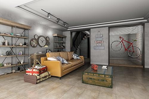 Miniatura 3 de BURGELIY Papel tapiz de hormigón gris  Papel de contacto de cemento para paredes  Papel de contacto de cemento autoadhesivo mate extraíble  Rollo de