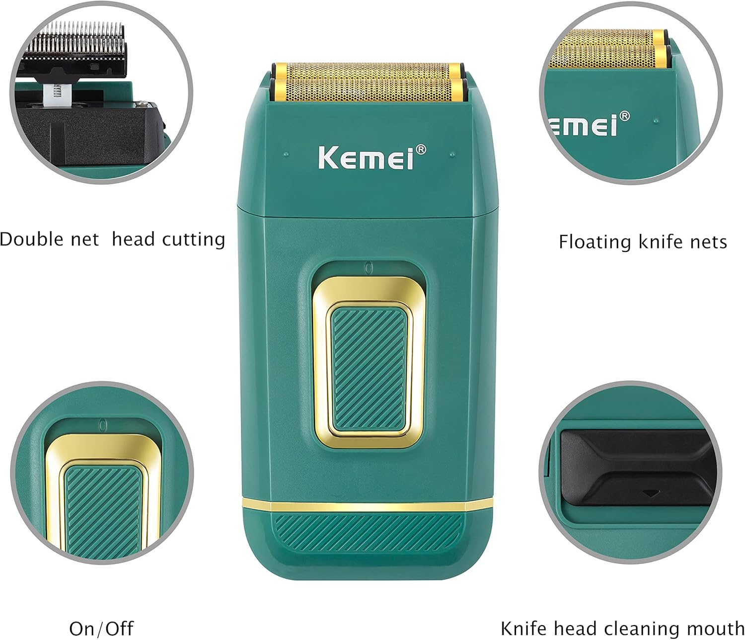 KEMEI KM-2031 Shaver Components