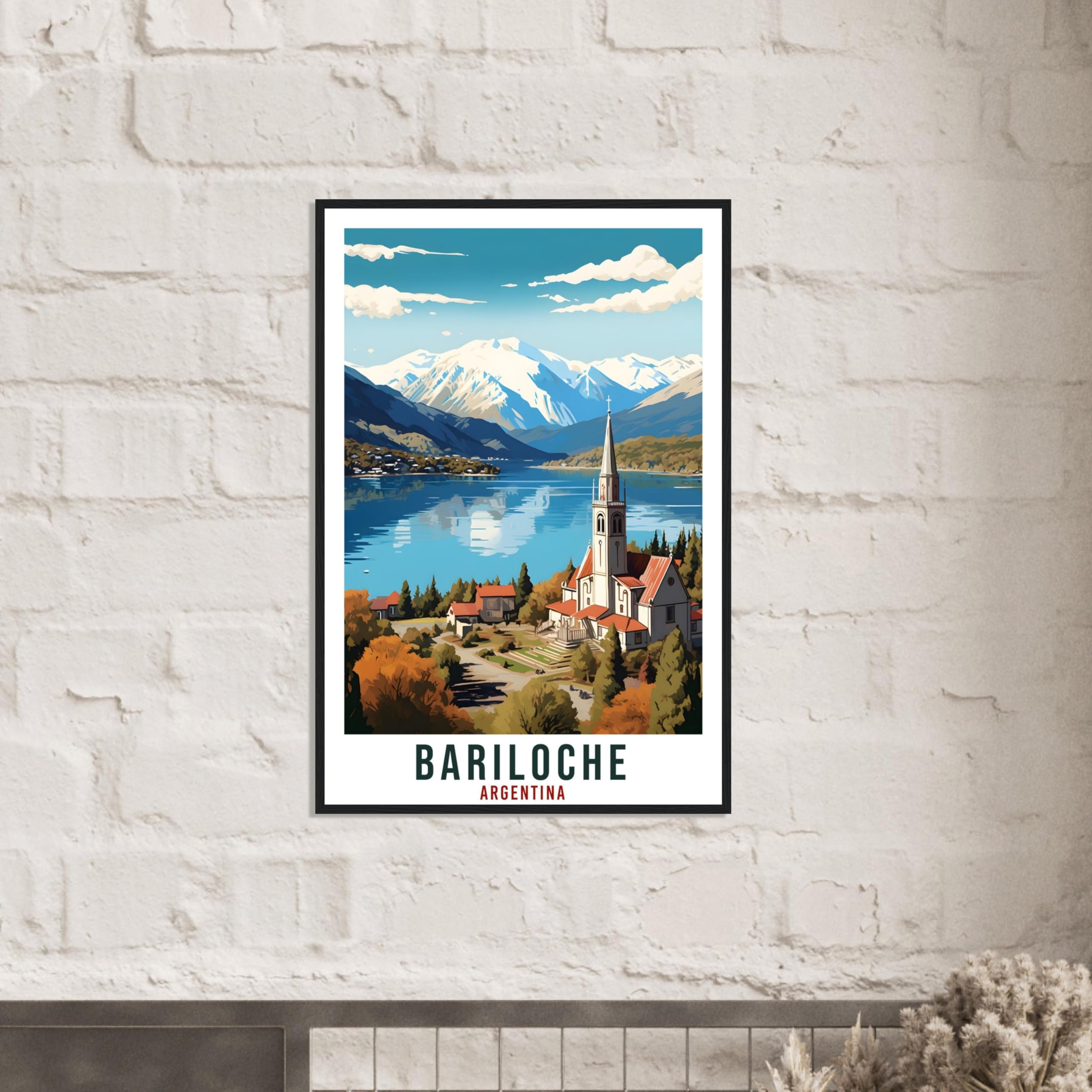 Amazon.com: Bariloche Travel Poster Wall Art Bariloche Argentina