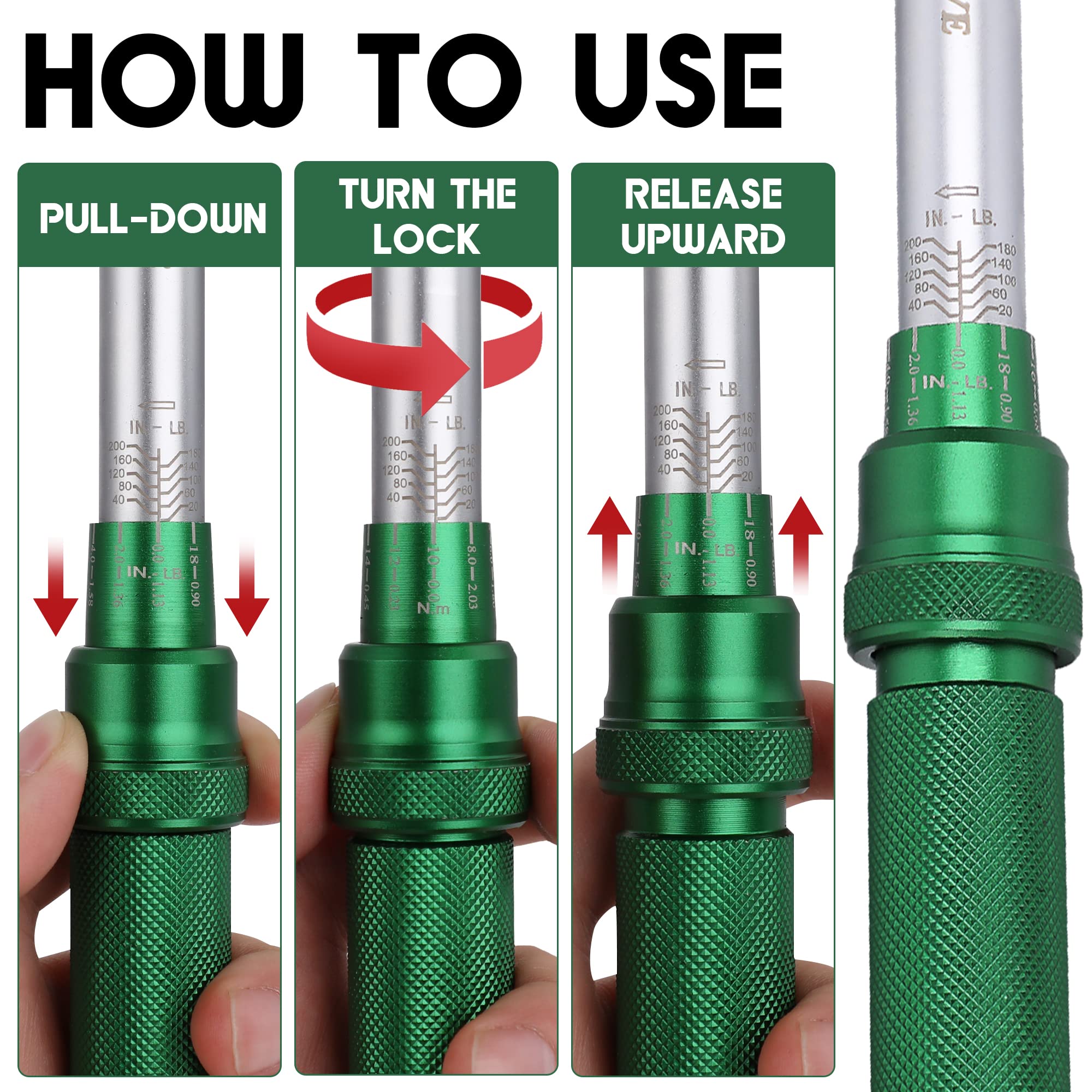 qq7m6nc9kです Amazon | UYECOVE 1/4インチ ドライブクリックトルクレンチ 自転車用ト