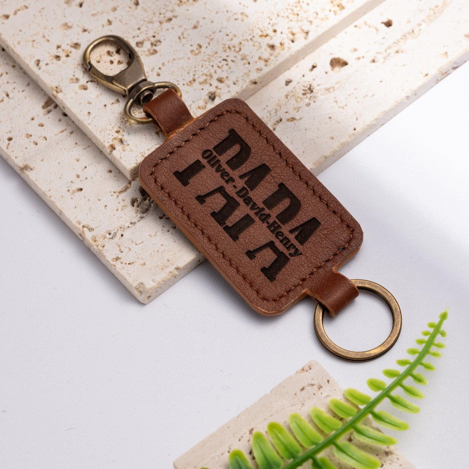 Personalizado Amigo Cuero llavero Acero Inoxidable Nombre Fecha llaveros Para Amigos hechos a mano