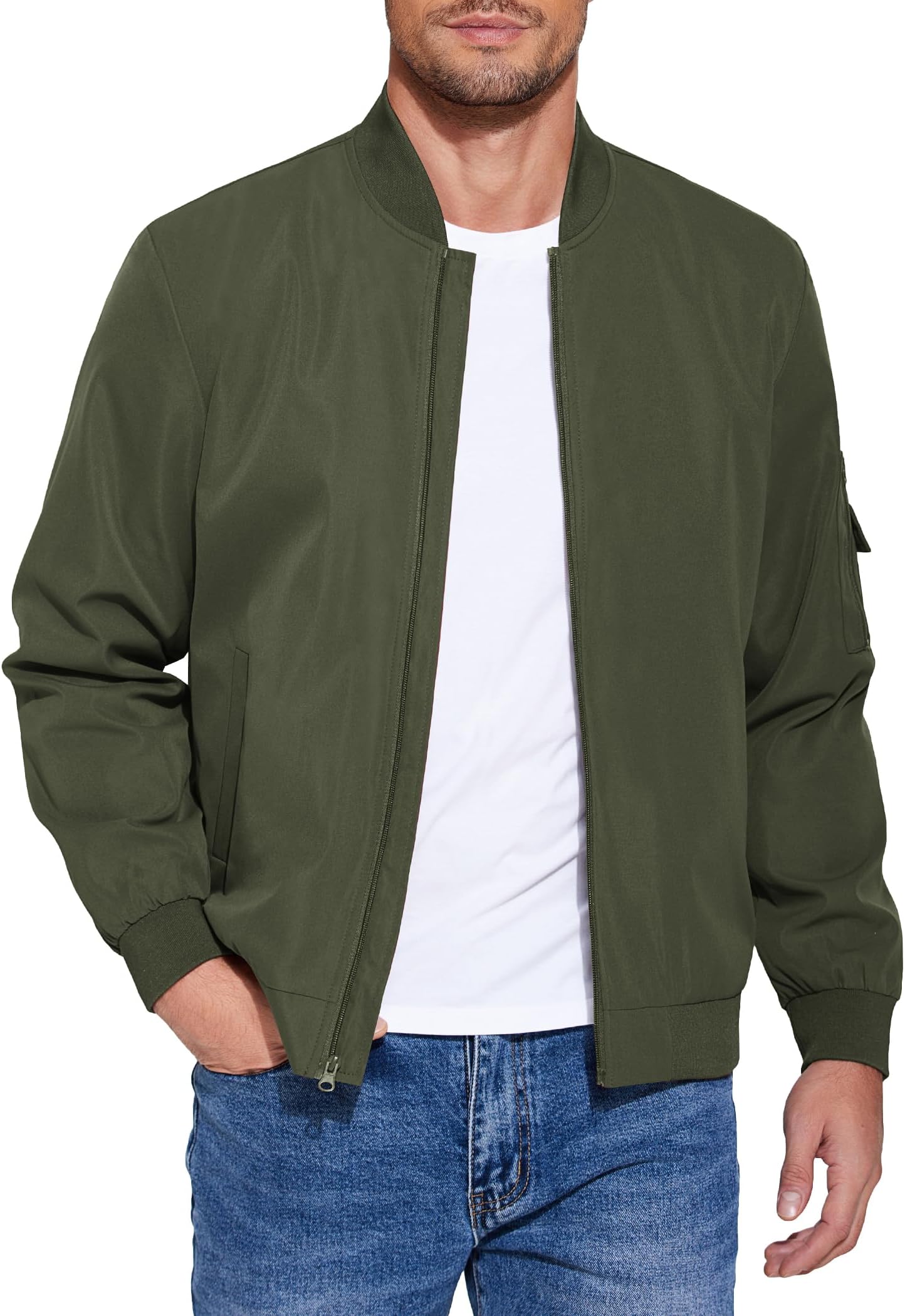 olive green adidas bomber jacket