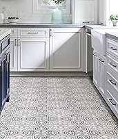 Vista 4 de FloorPops Azulejos de suelo gris Cheverny Peel & Stick, FP3571