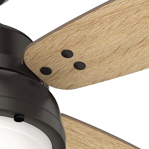 Miniatura 6 de Hunter Ventilador de techo de 52 pulgadas de bronce noble informal para interiores con luces LED y control remoto (renovado)