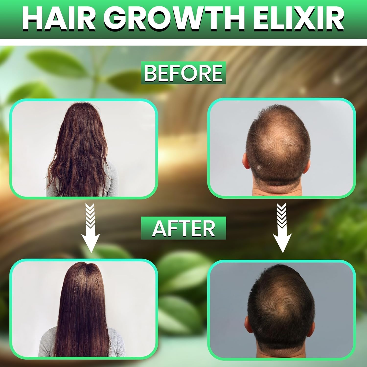 Hair Growth Elixir | Natural Hair Growth Oil for Scalp & Beard | Hair fall control Serum for Women & Men | Rosemary, Castor Oil, Biotin | Treatment for Longer Hair & Beard | 4.05 Fl Oz - Image 6
