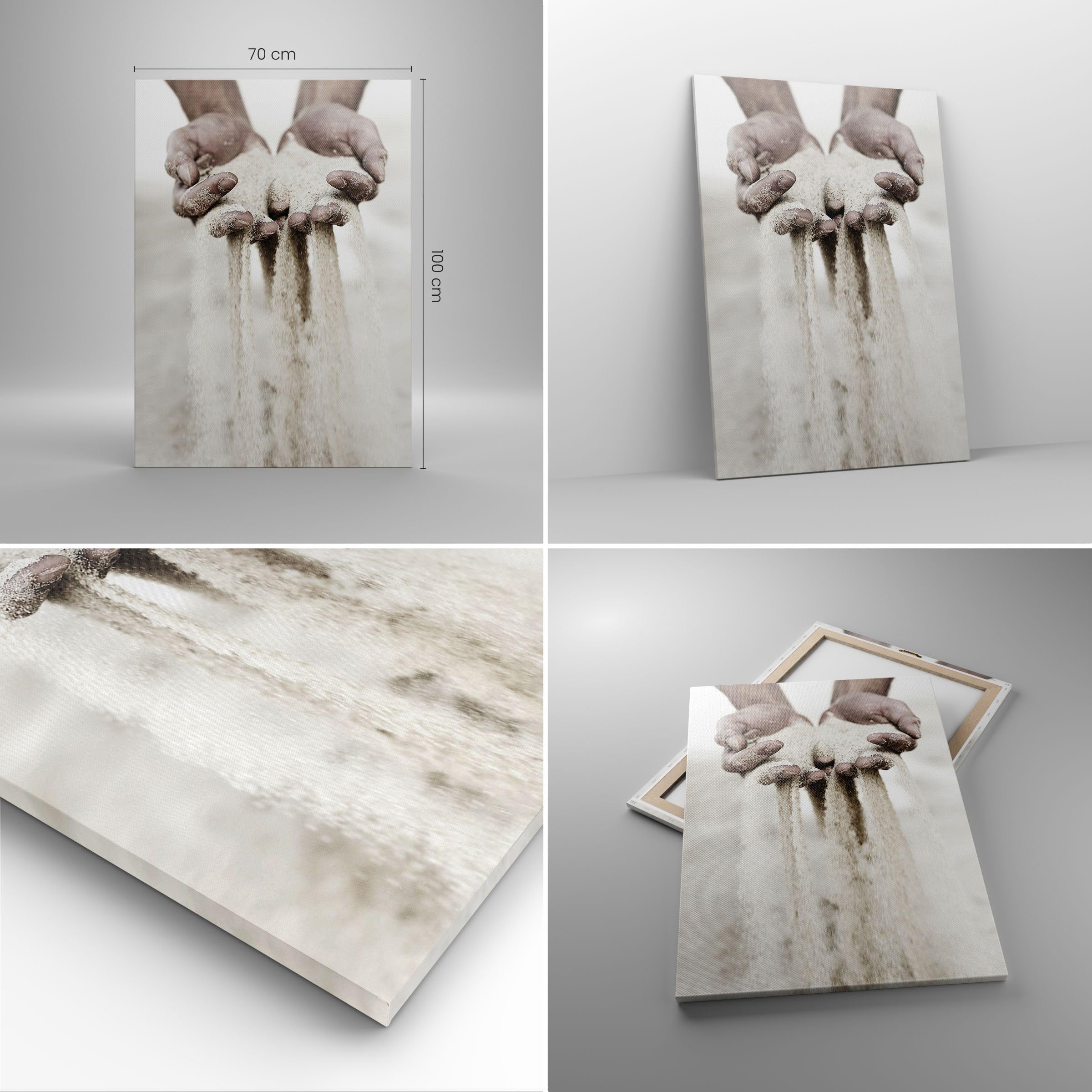 ARTTOR Cuadro Decorativo 70x100 cm Moderno Vertical Personas - 6234 | Cuadro sobre Lienzo Grande Arte mural Decoración del Hogar Salón Dormitorio Cocina sobre Lienzo Cuadros de Pared Estilo