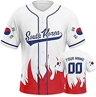 Vista 17 de Custom 2026 World Baseball Jersey Sports Shirt for Fans Men Youth Women Gifts Personalize Your Name Number S-6XL