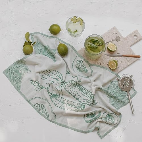 Miniatura 6 de sea me at home Juego de 4 paños de cocina de tela jacquard, elegante y funcional, un gran regalo para cualquier hogar, juego de 4 toallas de 100 %