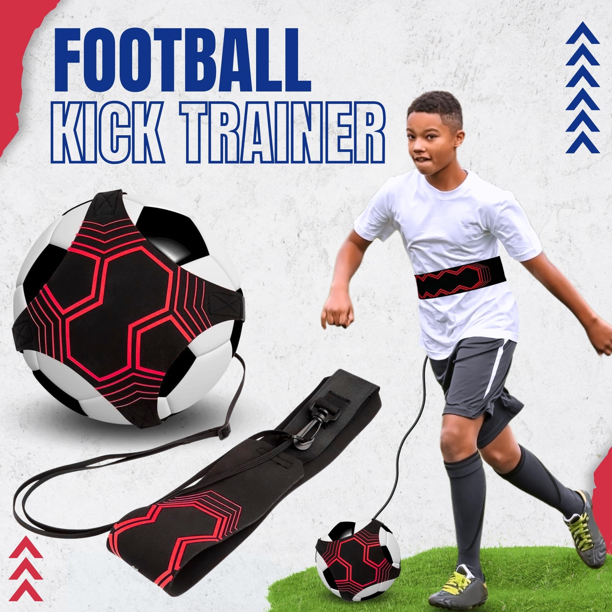 Soccer Training Mat, Soccer Training Equipment, Ideal for Indoor Soccer, Kit for Improve, Agility Training Equipment, Soccer Accessories for Boys, Soccer Ball Trainer