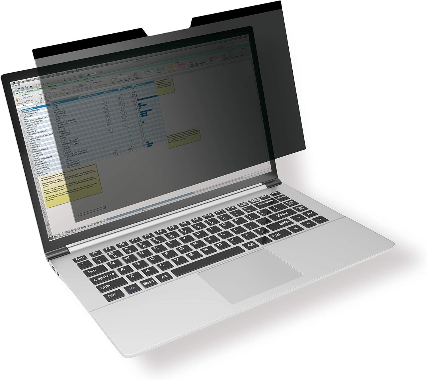 Durable Privacy Filter for MacBook Pro 15 | Magnetic Attachment | Includes Travel Bag and Cleaning Cloth | Anthracite Grey in Colour | 515457