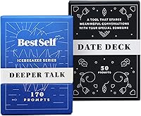 Vista 1 de BestSelf Deeper Talk Date Deck Bundle - Tarjetas de conversación de fecha y rompehielos