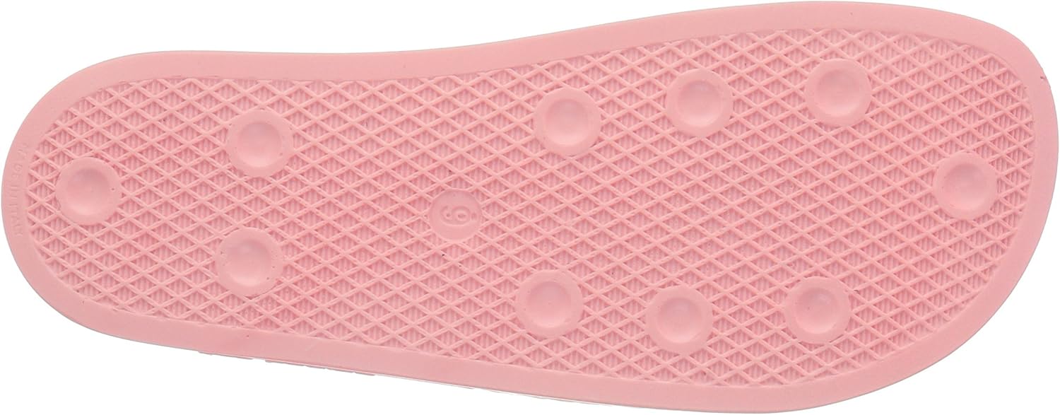 adidas Men's Adilette Slide Sandal 4 Haze Coral/Haze Coral/Haze Coral