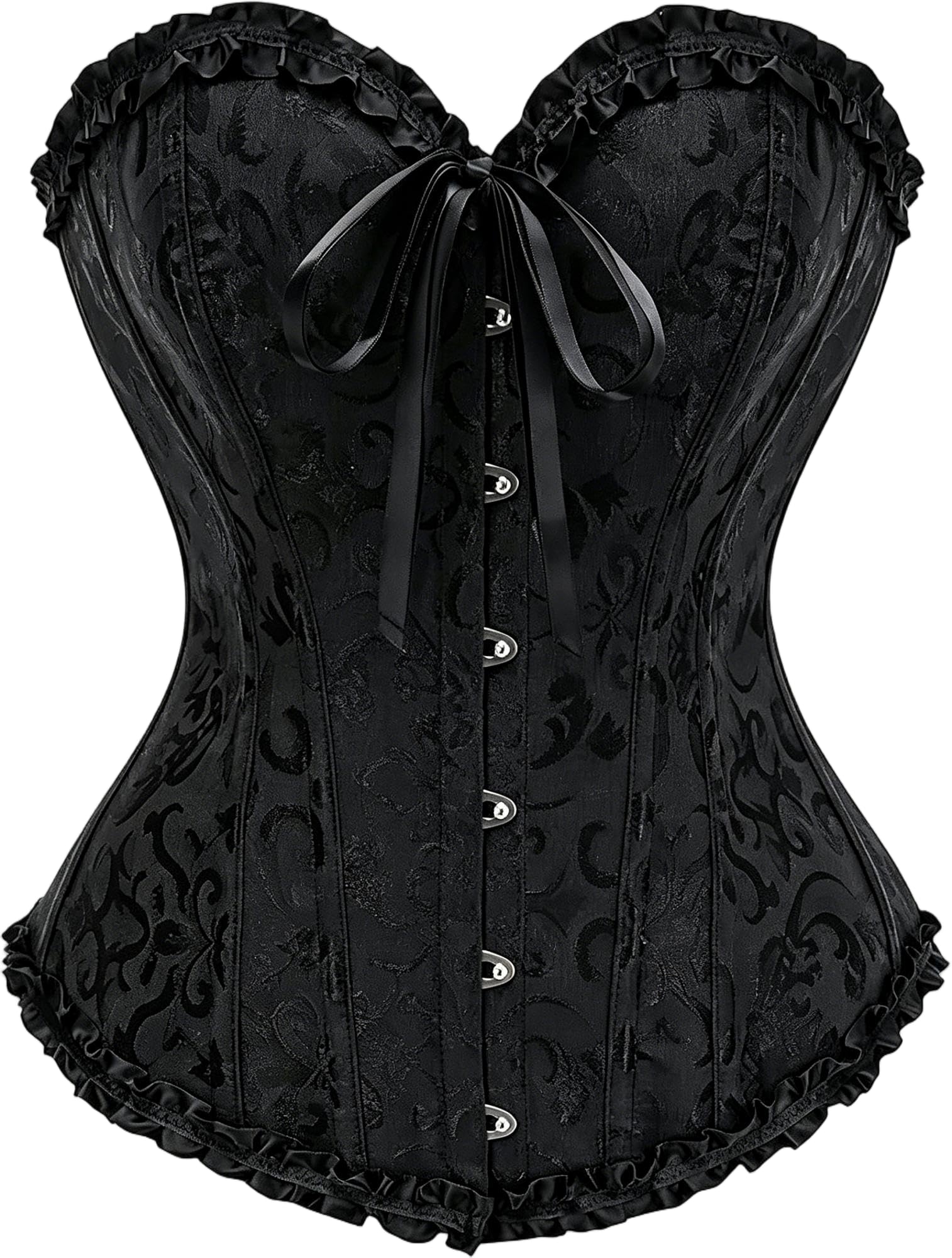 JoyPeak Corset Tops for Women,Lace Bustier Corset Lingerie top,Renaissance Overbust Corset Push Up Bodysuit