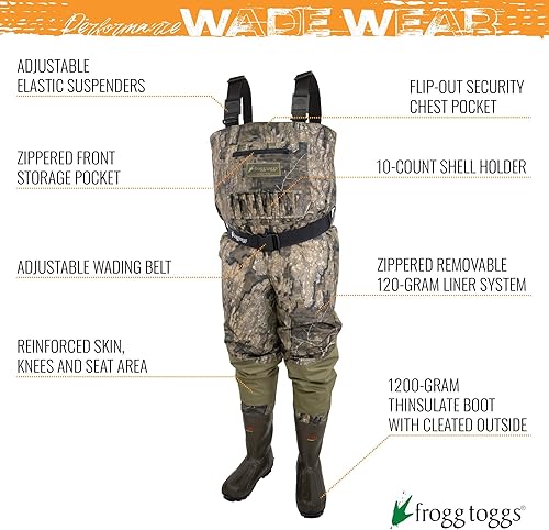 Miniatura 7 de FROGG TOGGS Mens Grand Refuge 2.0 Regular Size Breathable & Insulated Chest Wader