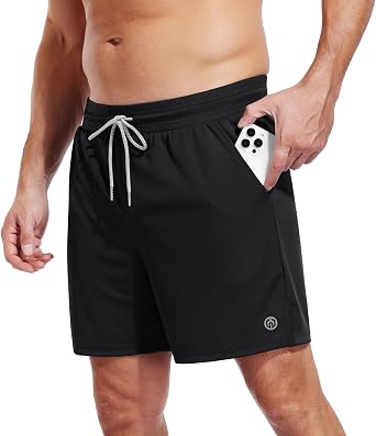 NELEUS 2 in 1 Athletic Shorts for Men 9"/ 5.5" Dry Fit Workout Running Shorts with Pockets