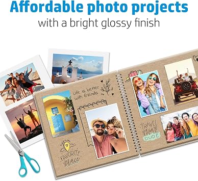 HP Everyday Photo Paper, Glossy, 4x6 in, 100 sheets (CR759A)