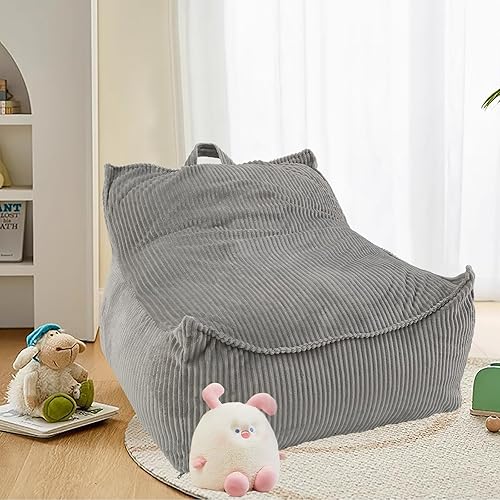 Puf para adultosniños, silla de lectura con relleno de memoria de esponja, con funda extraíble y lavable a máquina, para sala de estardormitorio