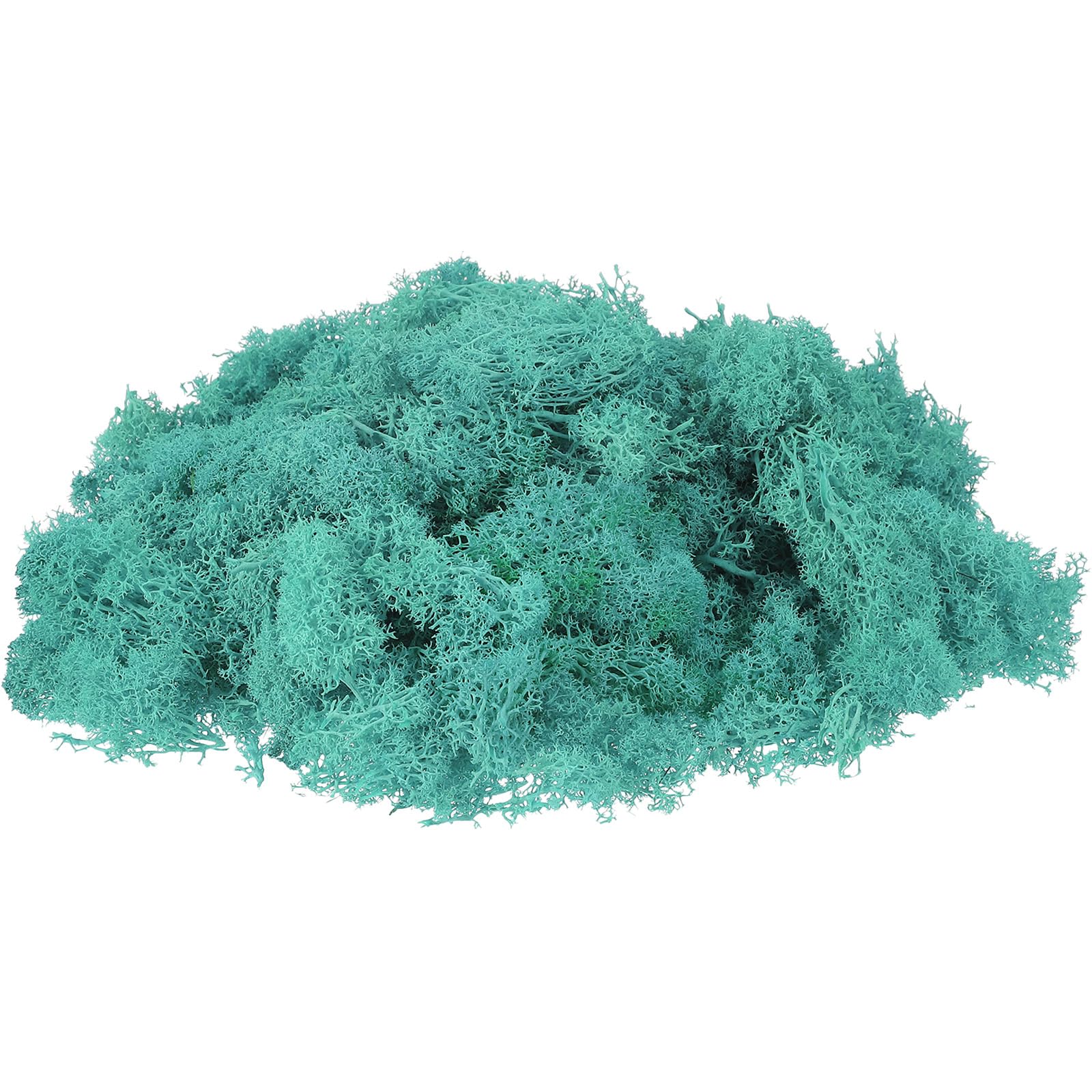 uxcell Preserved Reindeer Moss, 7oz Fake Moss for Crafts Artificial Dried Moss for Decoration Terrariums Potted Plants, Blue
