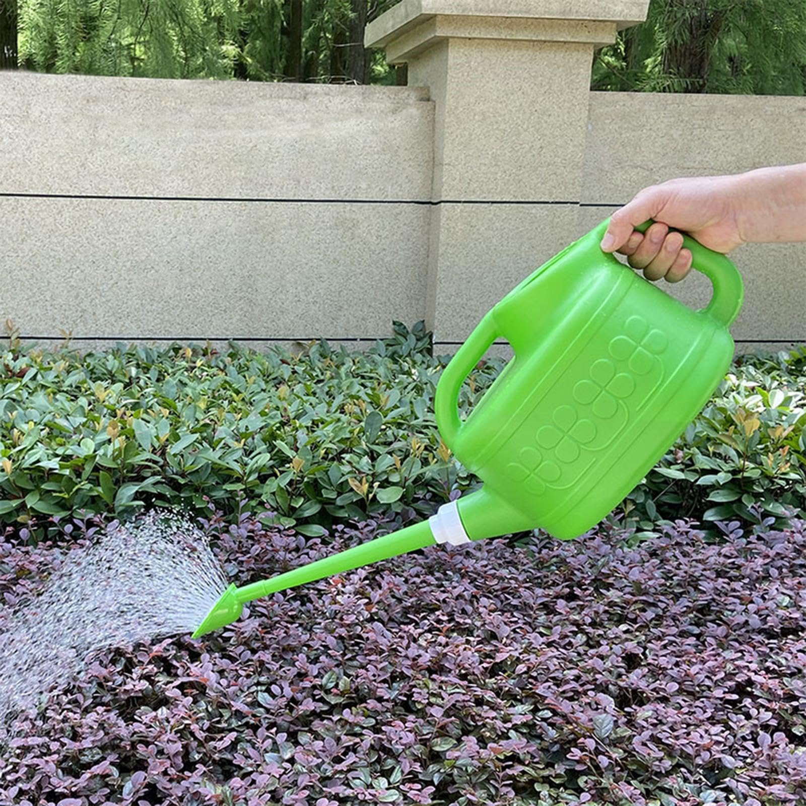 Arrosoir Arrosoir Grande Capacité Bec Étroit Amovible Récipient Jardinage PE Poignée Stable pour Plantes Suspendues Bureau Maison, 6L