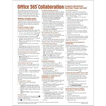 Office 365 Collaboration - Teamwork with OneDrive, SharePoint, Planner and Delve Quick Reference Guide Cheat Sheet of Instructions, Tips & Shortcuts - Laminated Card