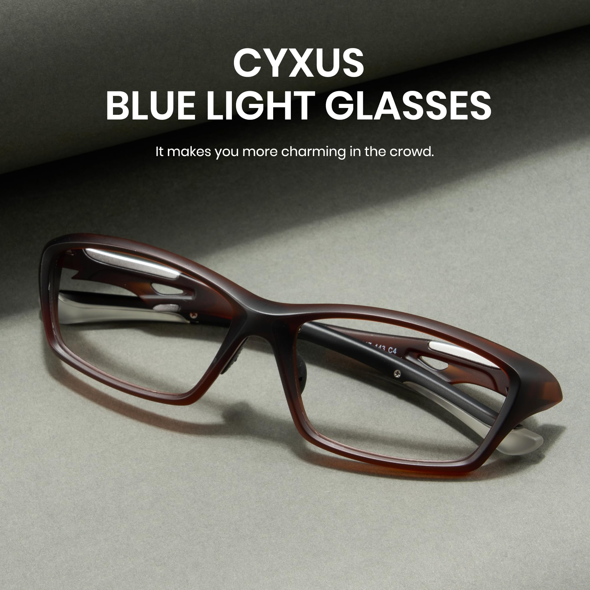 Cyxus Blaulichtfilter Brille Damen Herren Augenbelastung Reduzieren 8158