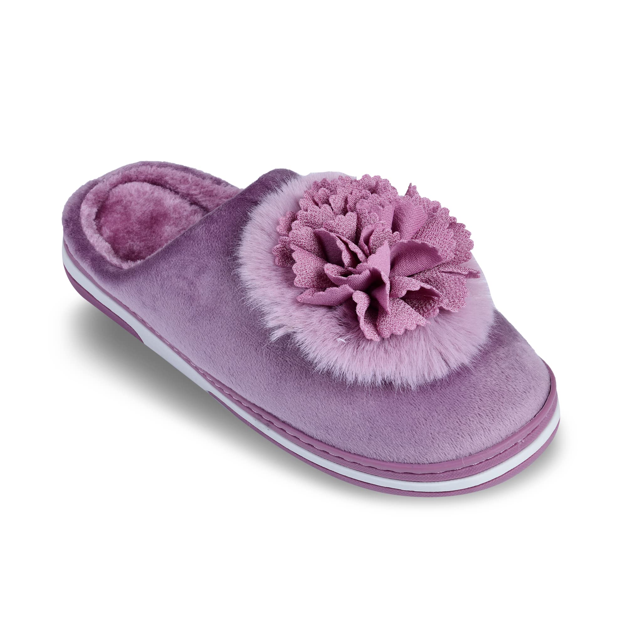 CASSIEY Warm Winter Indoor Home Fur Slippers for Women (PURPLE, numeric_3) (B09N59W4VT) Amazon Price History, Amazon Price Tracker