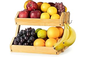 Bamboo Fruit & Vegetable Storage Organizer