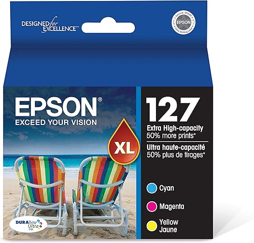 Miniatura 5 de Epson T812 DURABrite Ultra Ink - Paquete combinado de cartuchos de color negro y estándar de alta capacidad (T812XL-BCS) y T127520 DURABrite Ultra