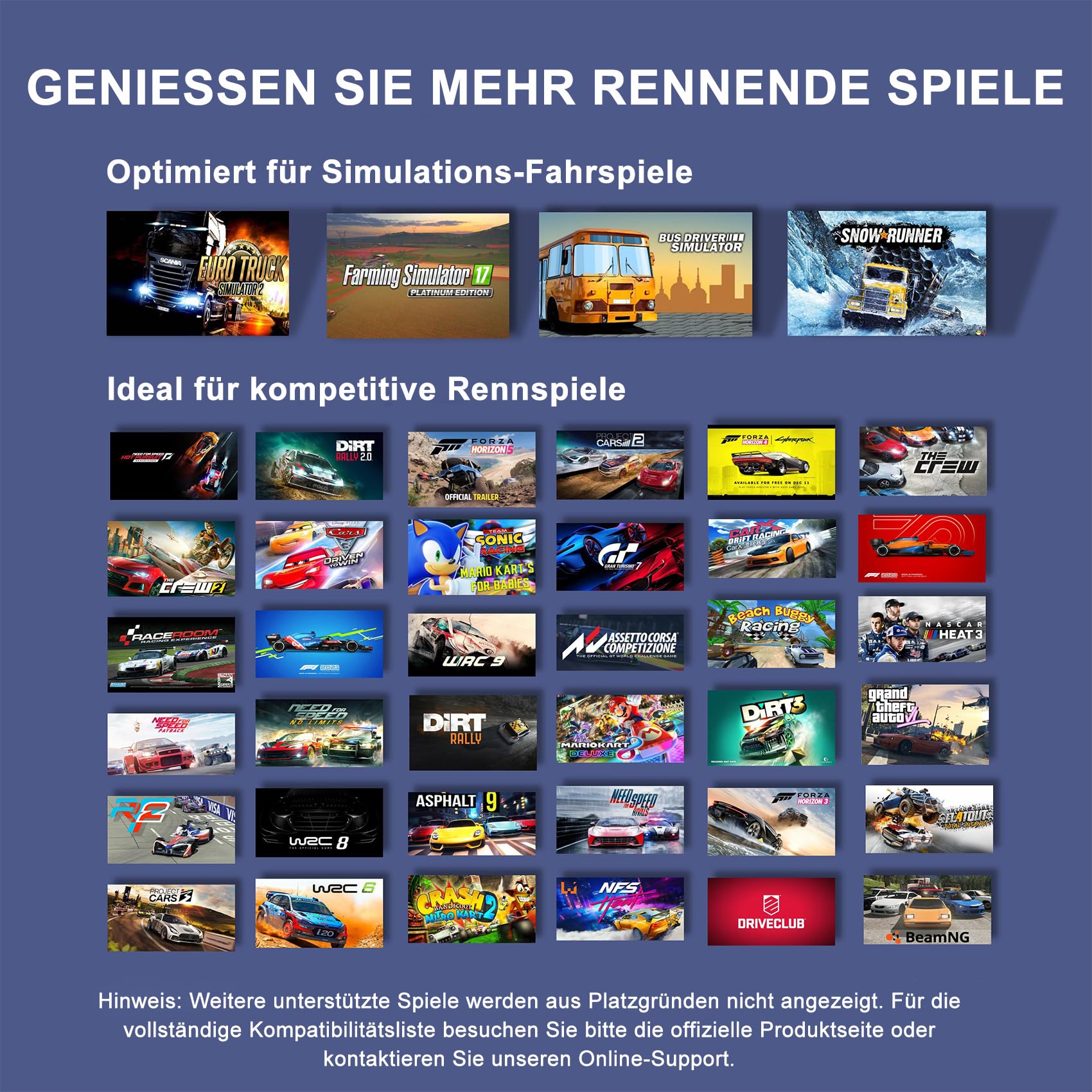 PXN V9 Gaming Lenkrad mit Pedalen und Schaltung - Lenkrad PC, 270&900 Grad, Tool-App, Vibrationsrückmeldung, Schaltwippen - für PC, Xbox, PS4, und PS3