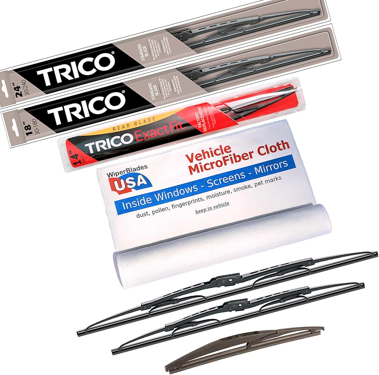 WiperBladesUSA Wiper Set compatible with Subaru Outback 2019 (Set of 2) Wiper Blades