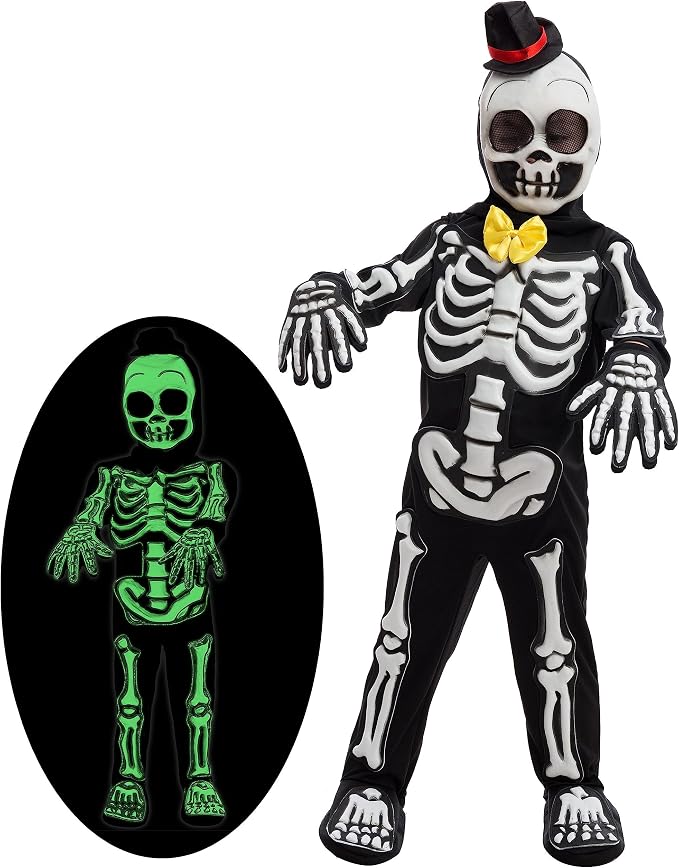 Spooktacular glow skeleton