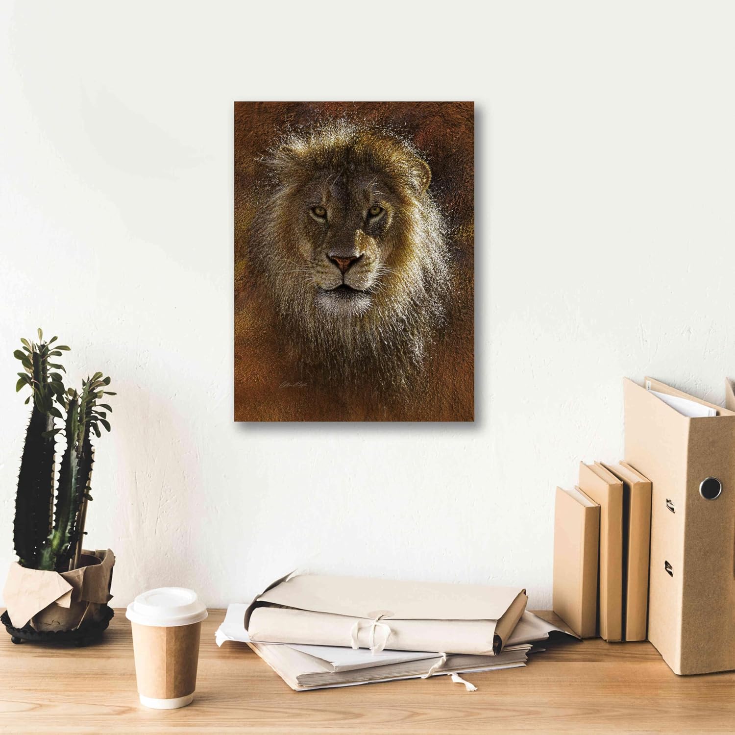 Epic Graffiti 'Face Off' by Collin Bogle, Canvas Wall Art, 12"x16"