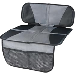 Cubreasientos Cat Walser Almohadilla de Asiento Infantil, Protector de Asiento Infantil, Almohadilla de Asiento Infantil Tidy Fred Compatible con ISOFIX Gris/Negro