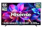 Hisense 55 Inch 55E8S Hi-QLED MiniLED Smart TV | 144Hz Game Mode | Devialet Sound and AI Picture | Dolby Vision IQ | Hands-Free Voice