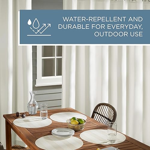 Miniatura 7 de Exclusive Home Curtains - Cortinas con ojales para interior y exterior, 2 paneles de cortina