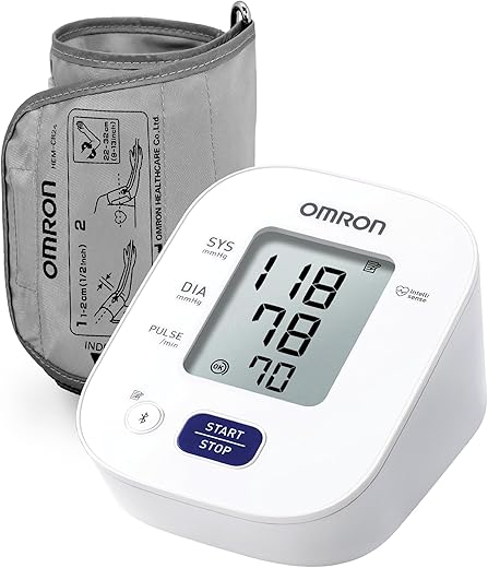 Omron HEM 7140T1 Bluetooth Arm Blood Pressure Monitor Recommended Brand By Doctors,With Japanese Technology,Cuff Wrapping 