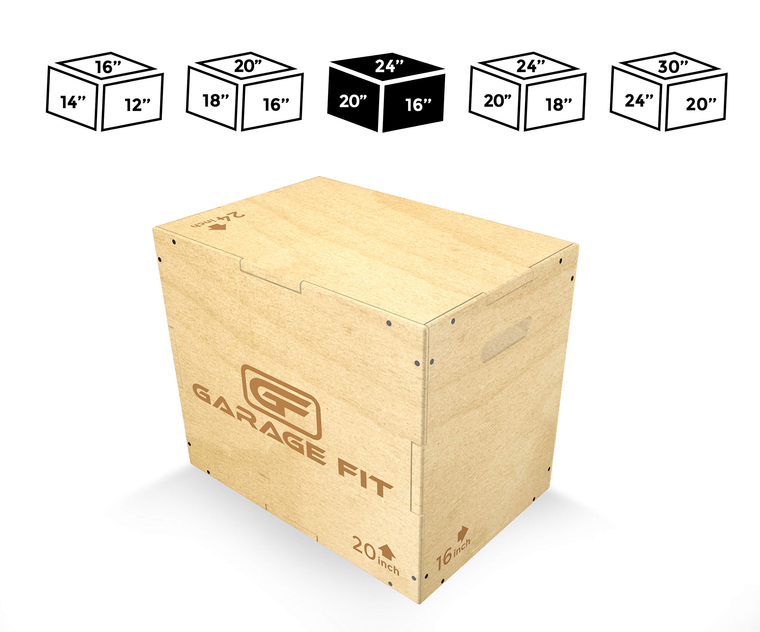 Garage Fit Wood Plyo Box 30/24/20, 24/20/16, 24/20/18, 16/14/123 in