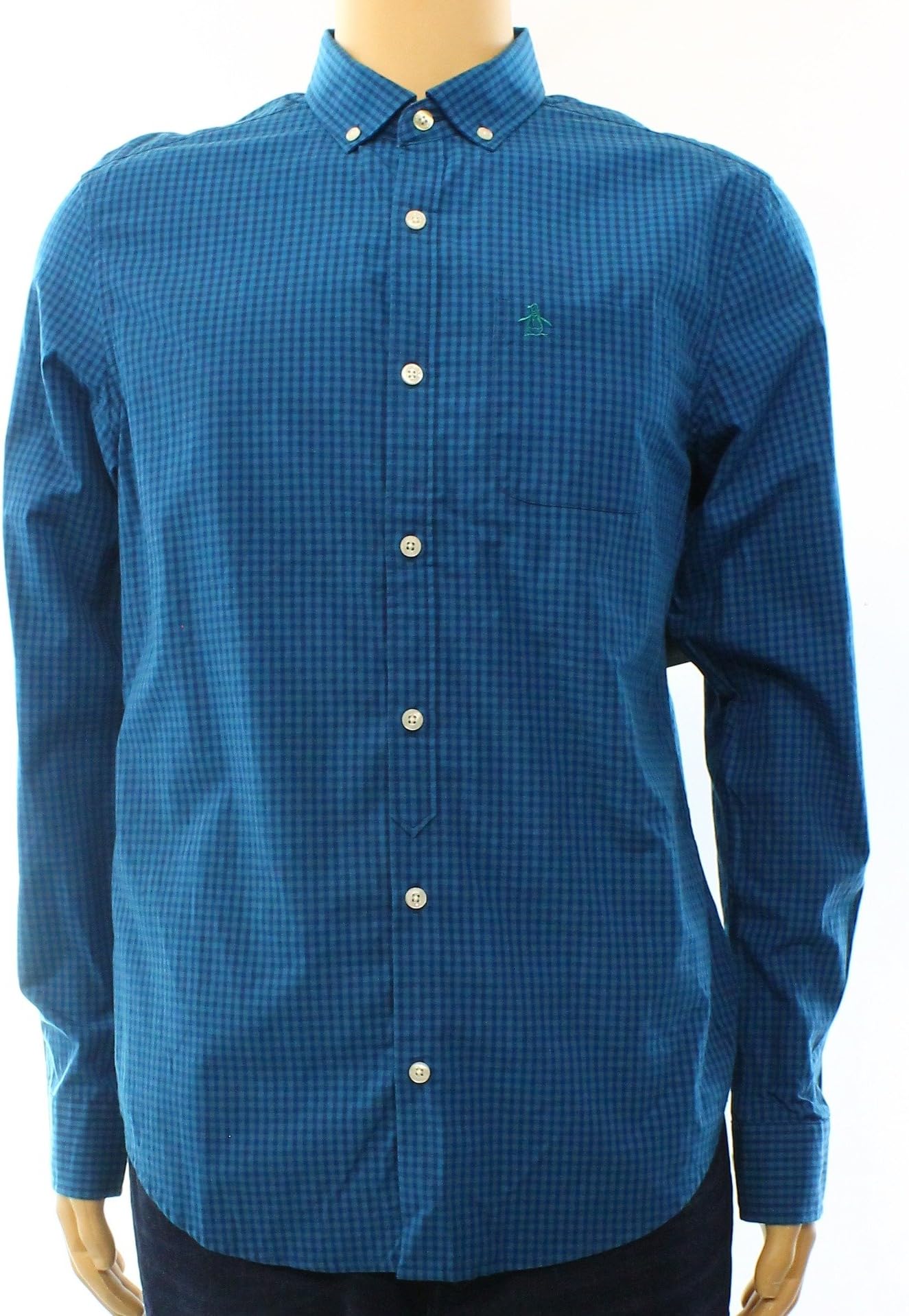 Original Penguin Men's Core Gingham Long Sleeve Woven