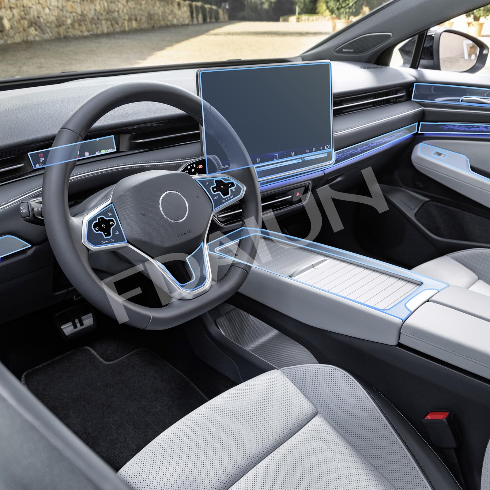 FDAIUN for 2023-2025 Volkswagen ID 7 PPF Precut 8.5Mil Car Paint Protective Film TPU HD Film Scratch Protector Interior Accessories